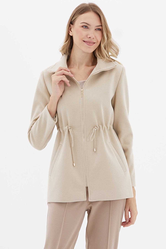 Selen Kadın Kaban 25KSL9537 Ekru Selen Kadın Kaban 25KSL9537 Ekru