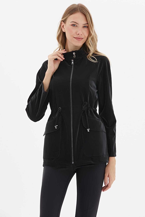 Selen Kadın Trençkot 25KSL9542 Siyah Selen Kadın Trençkot 25KSL9542 Siyah