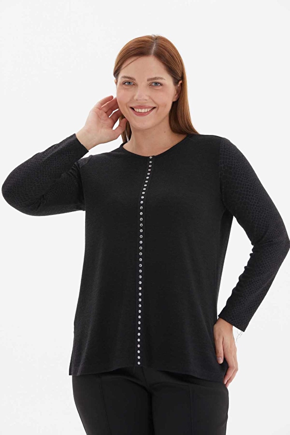 Selen Kadın Bluz 25KSL8246 Siyah Selen Kadın Bluz 25KSL8246 Siyah