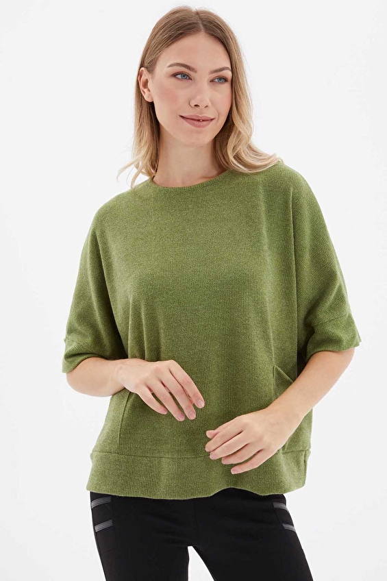 Selen Kadın Bluz 25KSL8253 Yeşil