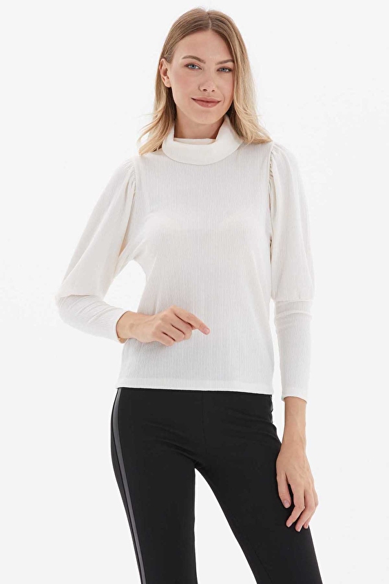 Selen Kadın Bluz 25KSL8256 Ekru Selen Kadın Bluz 25KSL8256 Ekru