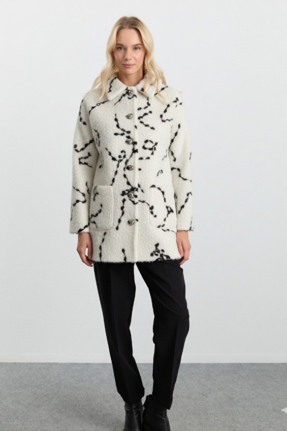 Selen Kadın Kaban 25KSL9560 Ekru Selen Kadın Kaban 25KSL9560 Ekru