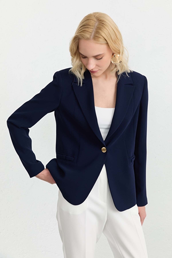 Selen Kadın Ceket 26YSL1594 Lacivert Selen Kadın Ceket 26YSL1594 Lacivert