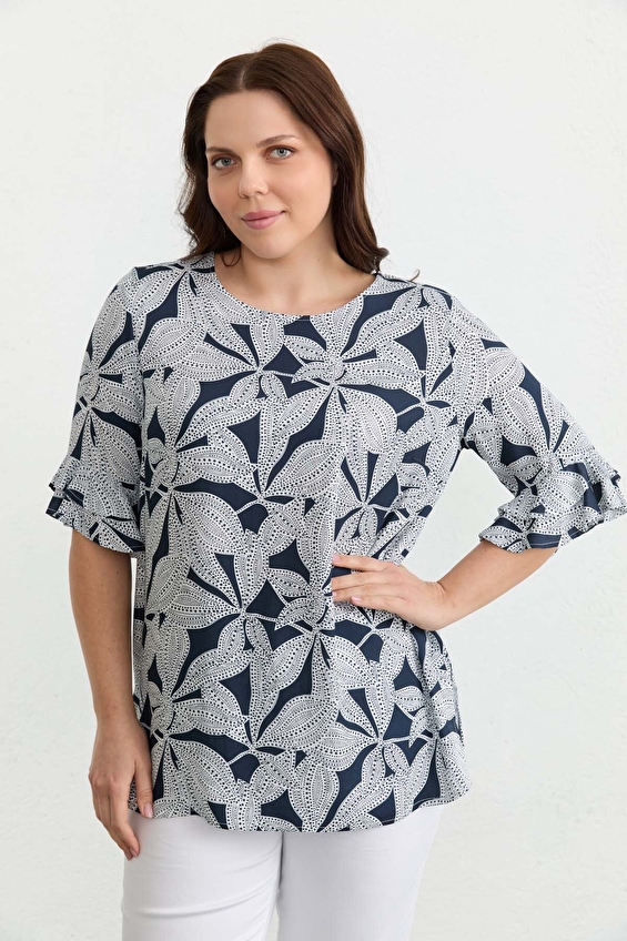 Selen Bisiklet Yaka Viskoz Kadın Ceket 26YSL8357 Lacivert Selen Bisiklet Yaka Viskoz Kadın Ceket 26YSL8357 Lacivert