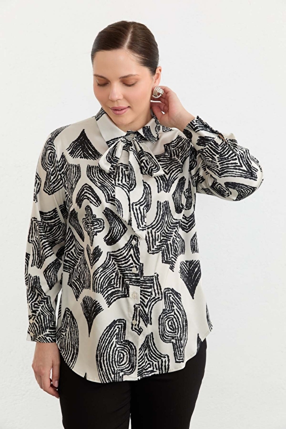 Selen Polo Yaka Viskoz Uzun Kollu Kadın Bluz 26YSL8382 Siyah Selen Polo Yaka Viskoz Uzun Kollu Kadın Bluz 26YSL8382 Siyah