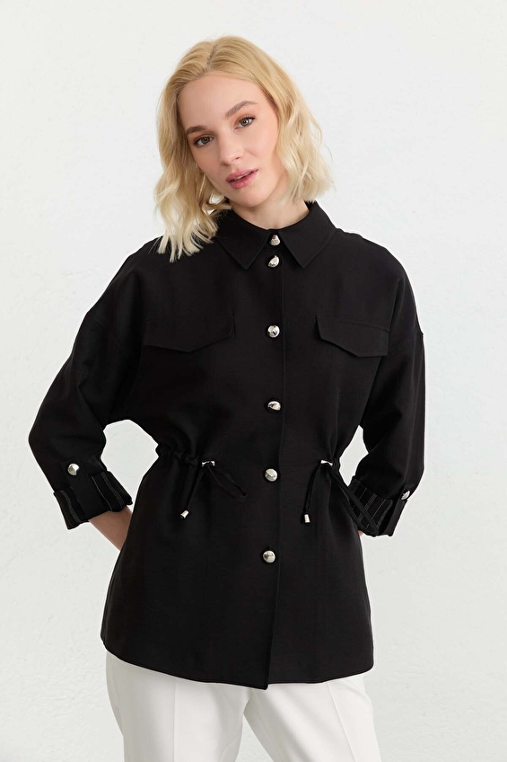 Selen Kadın Ceket 26YSL1604 Siyah Selen Kadın Ceket 26YSL1604 Siyah
