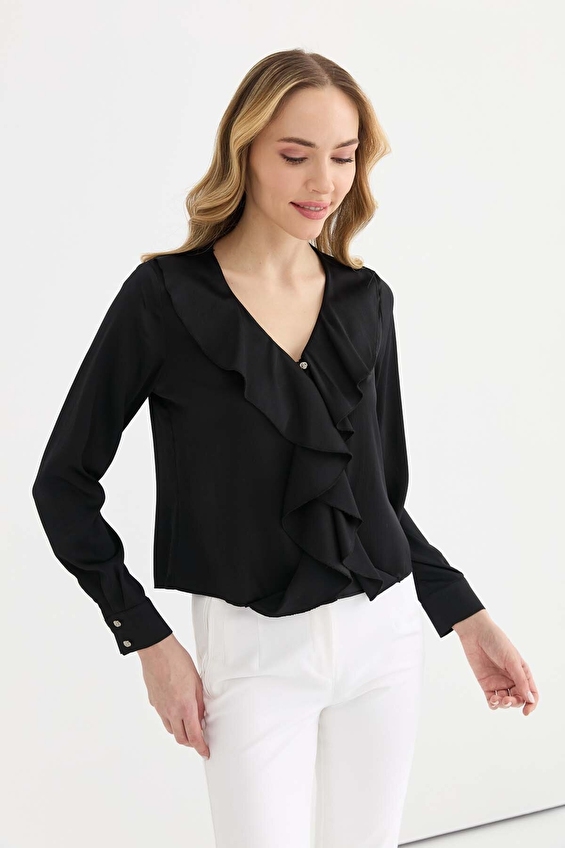 Selen Kadın Bluz 26YSL8408 Siyah Selen Kadın Bluz 26YSL8408 Siyah