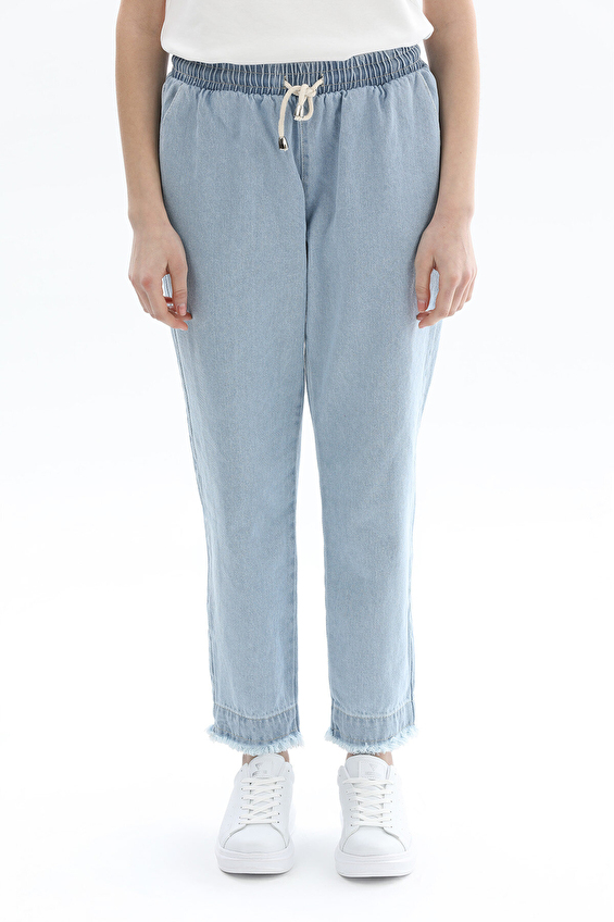 First Company Straight Fit Düz Paça Yüksek Bel Kadın Pantolon 2614BS393416 Mavi First Company Straight Fit Düz Paça Yüksek Bel Kadın Pantolon 2614BS393416 Mavi