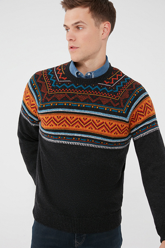 Mavi Erkek Kazak 070656 29822 Gri Mavi Erkek Kazak 070656 29822 Gri