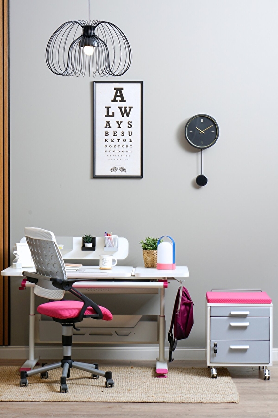 Creo Mobili Vega Delux Çalışma Masası Takımı Beyaz Fuşya Vgdel 1 Creo Mobili Vega Delux Çalışma Masası Takımı Beyaz Fuşya Vgdel 1