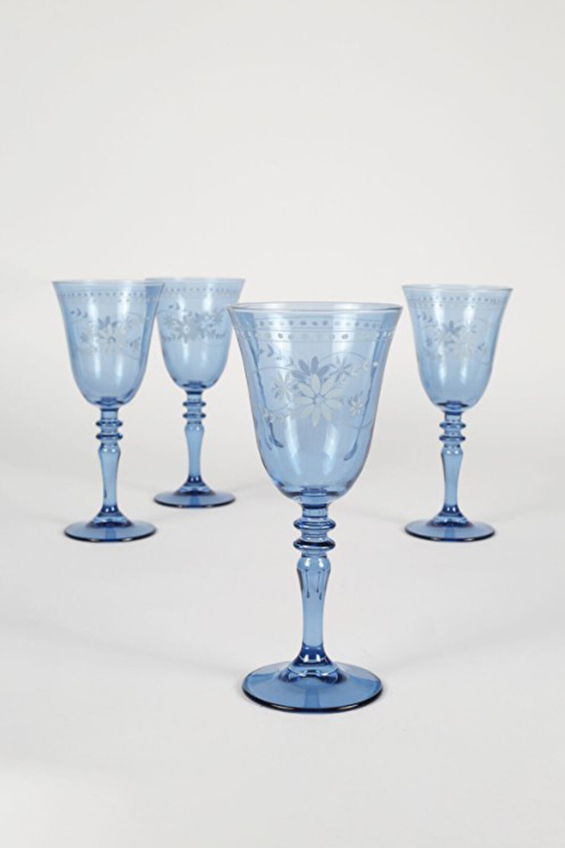 Rakle Nazenin 4lü Su Kadeh Seti Mavi 270cc Nzn141 Rakle Nazenin 4lü Su Kadeh Seti Mavi 270cc Nzn141