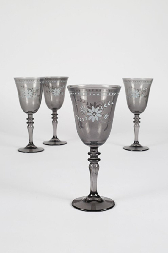 Rakle Nazenin 4'lü Su Kadehi Seti Füme 270 cc Nzn141 Rakle Nazenin 4'lü Su Kadehi Seti Füme 270 cc Nzn141