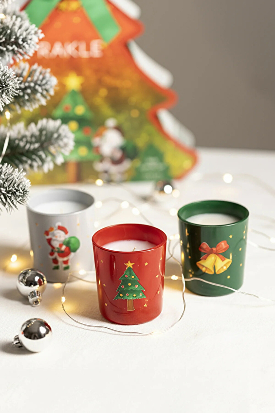 Rakle Bells 3'lü Mum Seti 120 gr Rakle Bells 3'lü Mum Seti 120 gr