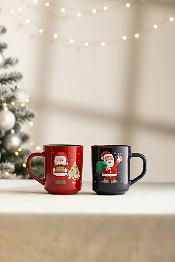Rakle Santa Party 2'li Kupa Seti Rakle Santa Party 2'li Kupa Seti