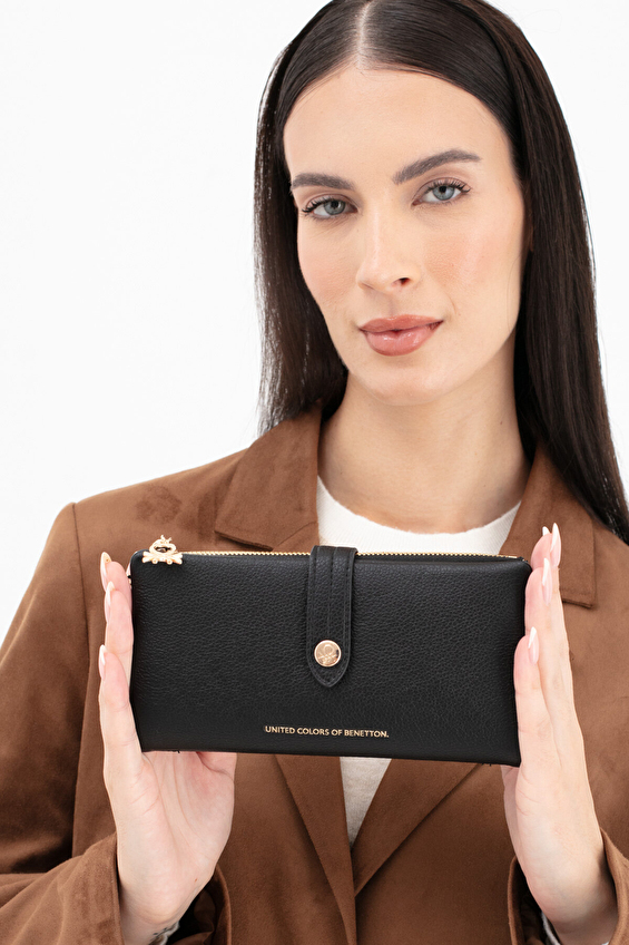 United Colors Of Benetton Kadın Cüzdan BNT_1631 Siyah United Colors Of Benetton Kadın Cüzdan BNT_1631 Siyah