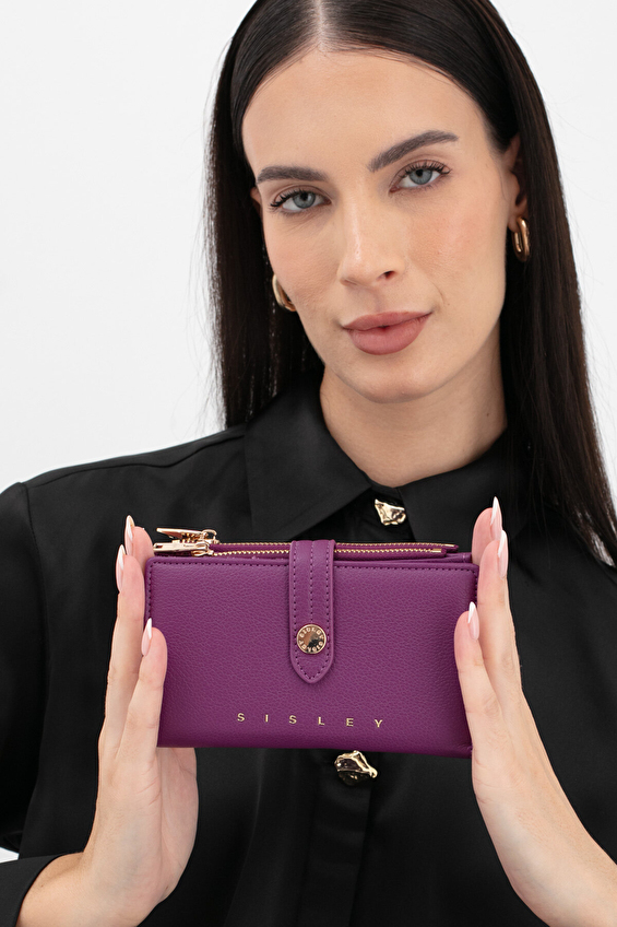 Sisley Kadın Cüzdan SLY_256 Mürdüm Sisley Kadın Cüzdan SLY_256 Mürdüm