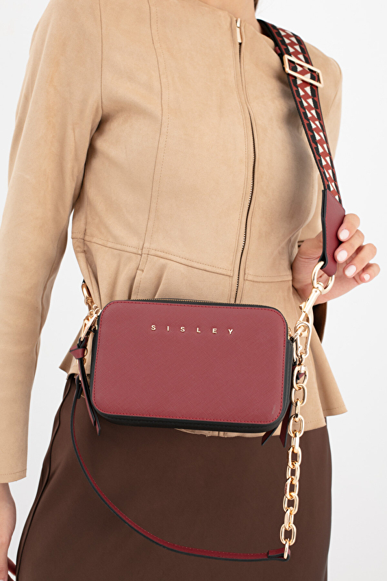 Sisley Kadın Çapraz Çanta SLY_259 Bordo/siyah Sisley Kadın Çapraz Çanta SLY_259 Bordo/siyah