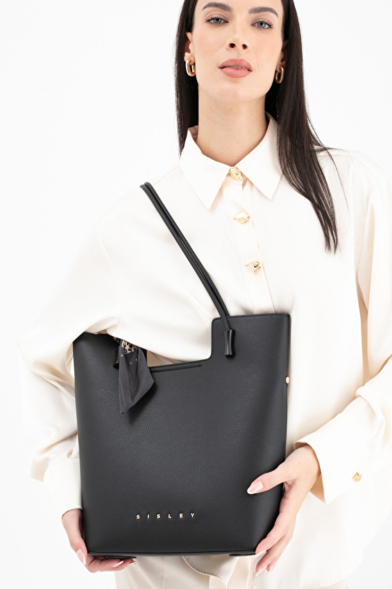 Sisley Kadın Kol Çantası SLY_264 Siyah/bordo Sisley Kadın Kol Çantası SLY_264 Siyah/bordo