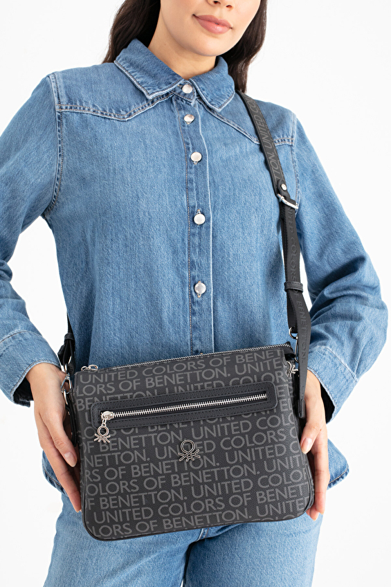 United Colors Of Benetton Kadın Çapraz Çanta BNT_1637 Siyah United Colors Of Benetton Kadın Çapraz Çanta BNT_1637 Siyah