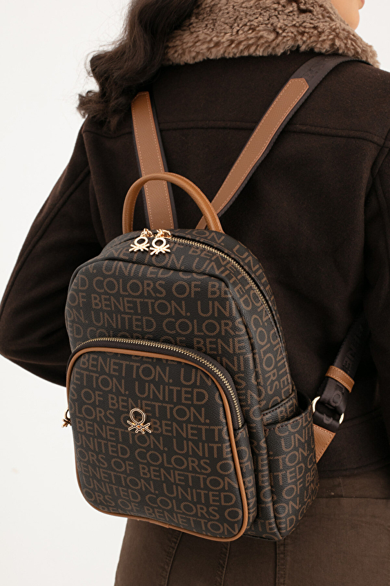 United Colors Of Benetton Kadın Sırt Çantası BNT_1645 Kahve/taba United Colors Of Benetton Kadın Sırt Çantası BNT_1645 Kahve/taba