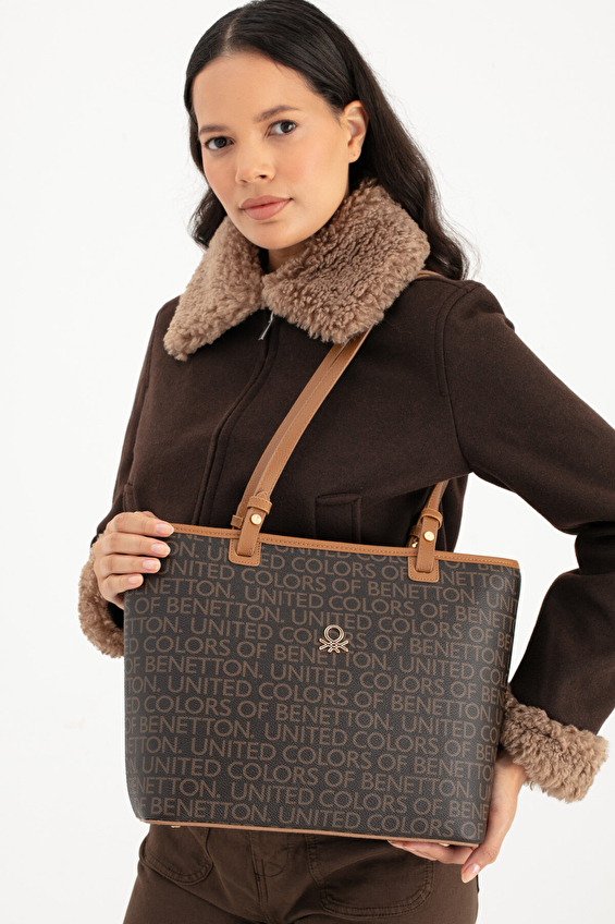 United Colors Of Benetton Kadın Kol Çantası BNT_1646 Kahve/taba United Colors Of Benetton Kadın Kol Çantası BNT_1646 Kahve/taba