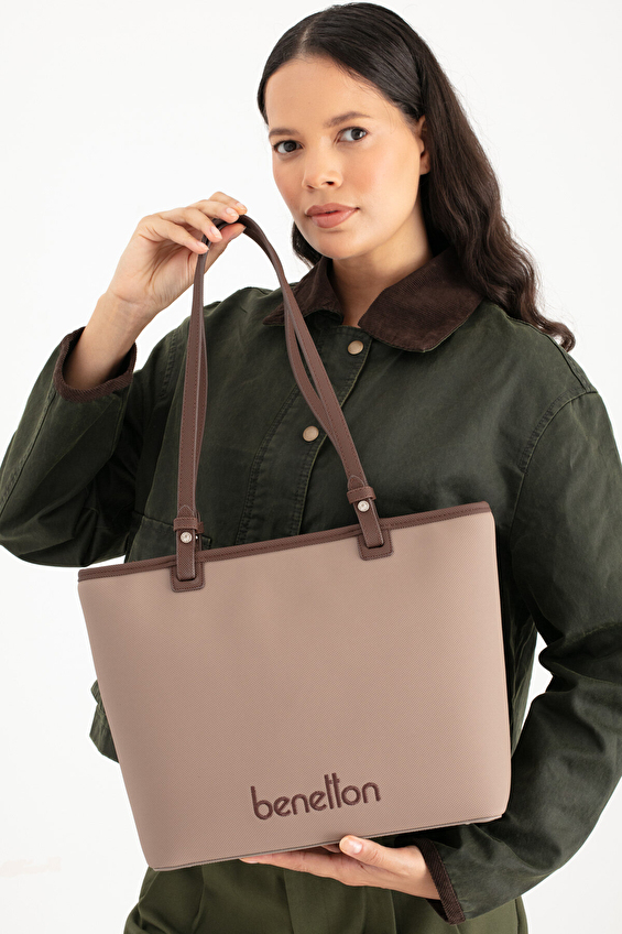 United Colors Of Benetton Kadın Kol Çantası BNT_1655 Vizon/kahve United Colors Of Benetton Kadın Kol Çantası BNT_1655 Vizon/kahve