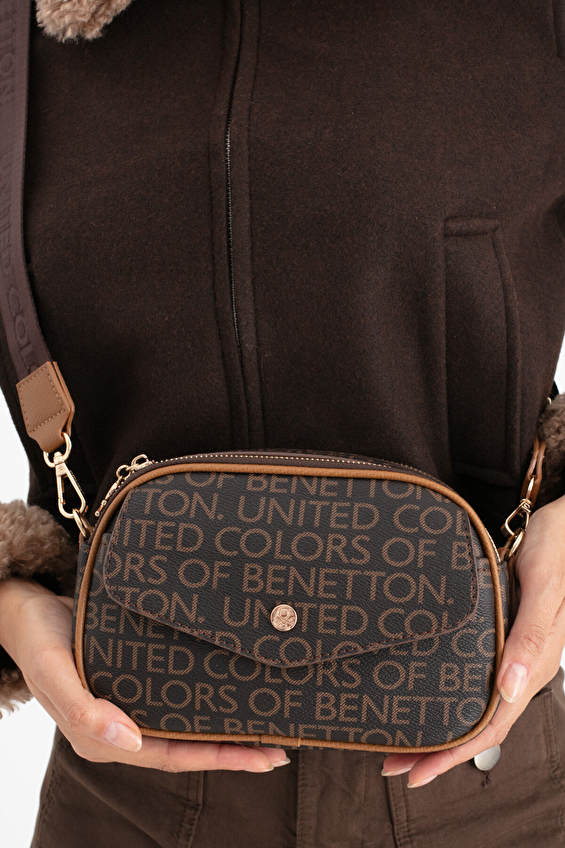 United Colors Of Benetton Kadın Kol Çantası BNT_1687 Kahve/taba United Colors Of Benetton Kadın Kol Çantası BNT_1687 Kahve/taba