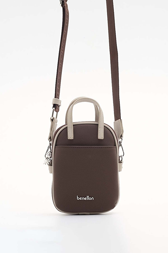 United Colors Of Benetton Kadın Kol Çantası BNT_1826 Kahve/taş United Colors Of Benetton Kadın Kol Çantası BNT_1826 Kahve/taş