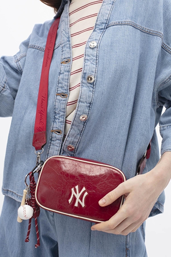 New York Yankees Kadın Çapraz Çanta MLB_015 Kırmızı