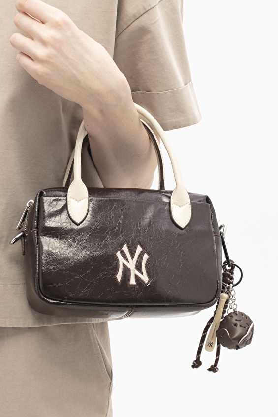 New York Yankees Kadın El Çantası MLB_038 Kahve
