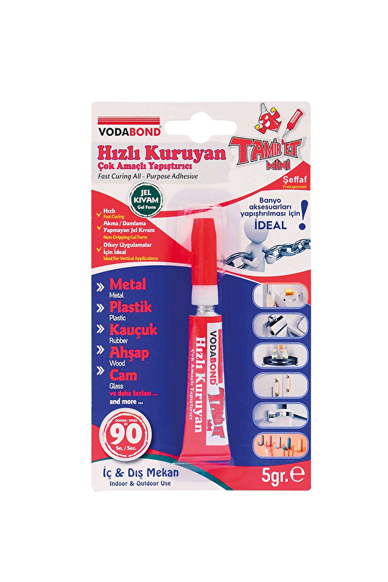 Vodabond Hızlı Kuruyan Jel Yapıştırıcı 5g