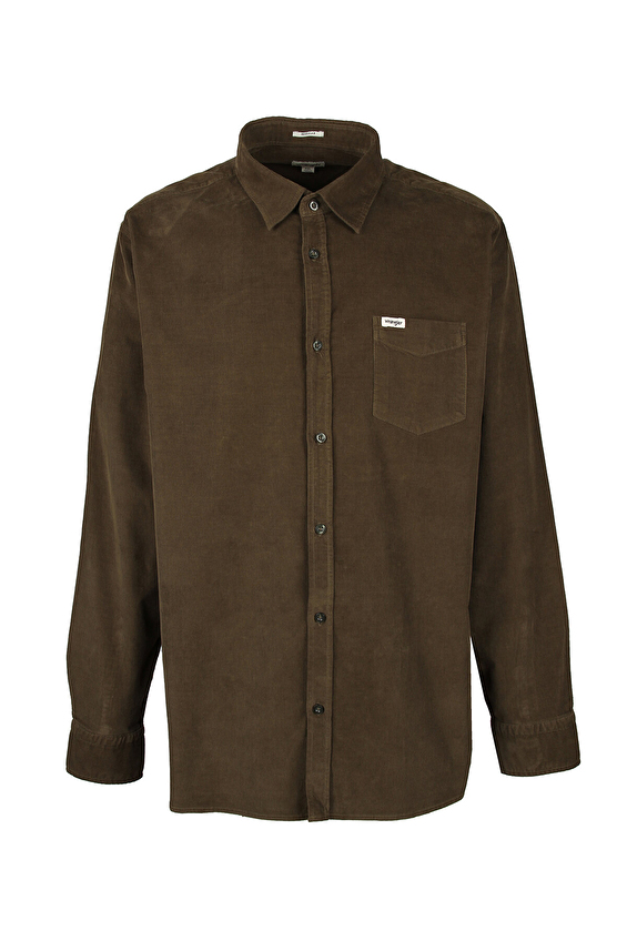 Wrangler Regular Fit Erkek Gömlek W5A14AXIX Haki Wrangler Regular Fit Erkek Gömlek W5A14AXIX Haki