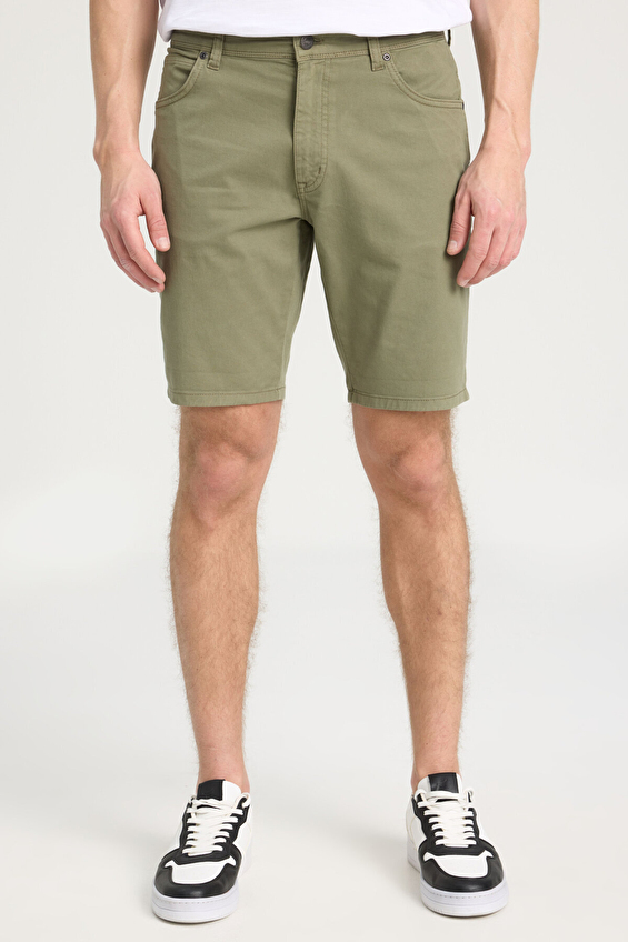 Wrangler Slim Fit Dar Paça Normal Bel Erkek Şort W211205801 Haki Wrangler Slim Fit Dar Paça Normal Bel Erkek Şort W211205801 Haki