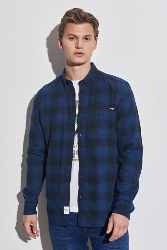 Wrangler Erkek Gömlek W222088410 Lacivert Wrangler Erkek Gömlek W222088410 Lacivert