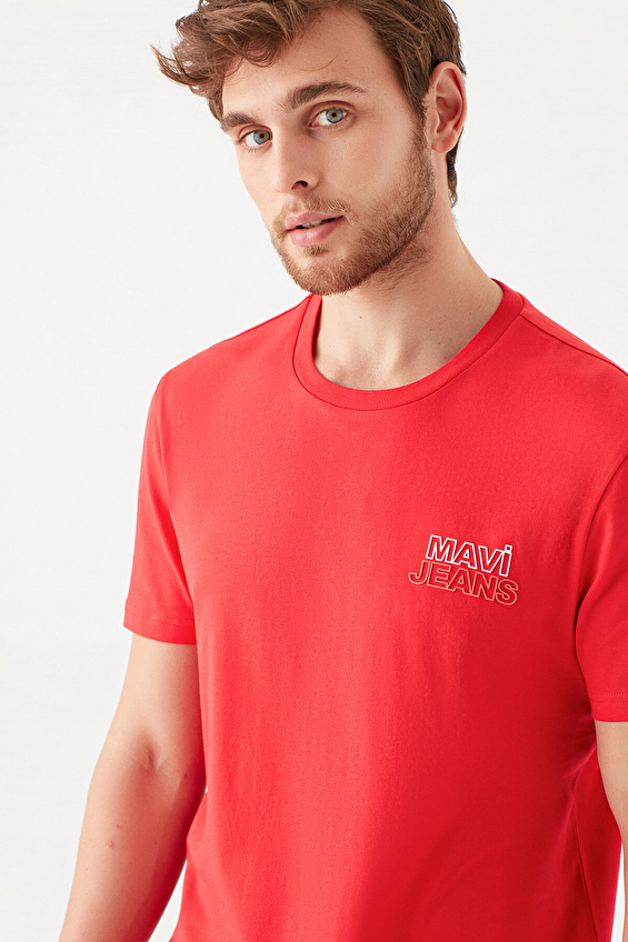 Mavi Erkek Tişört M066841 33099 Kırmızı Mavi Erkek Tişört M066841 33099 Kırmızı