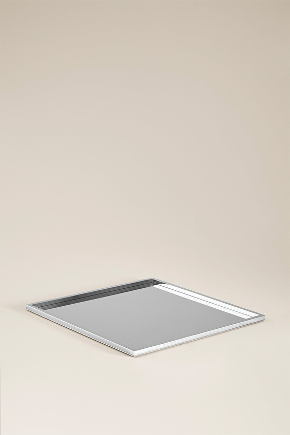 Cottons & Clouds Kare Tepsi Krom Renk Cottons & Clouds Kare Tepsi Krom Renk