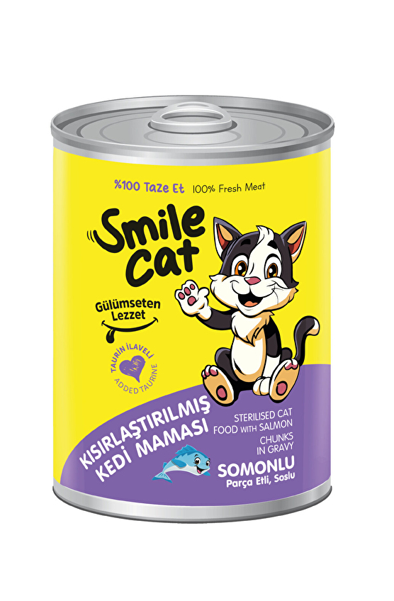 Smilecat Konserve Kısır Kedi Somonlu 400G