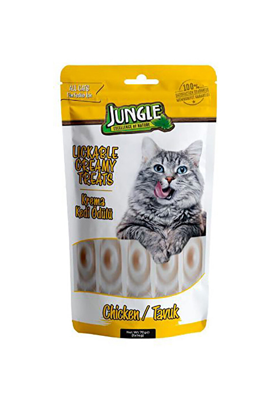 Jungle Kedi Krema Tavuklu Ödül Maması 5x14 g