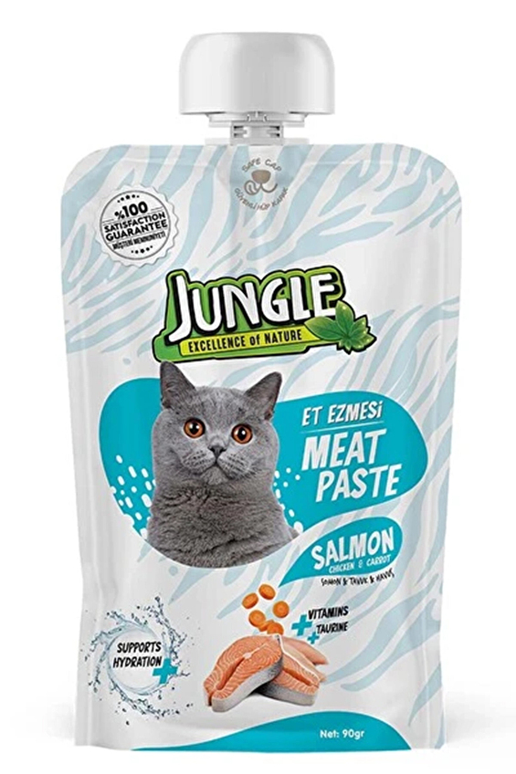 Jungle Kedi Et Ezmesi Taze Somonlu&Tavuklu 90 g