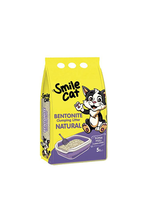Smile Kedi Kumu Bentonit 5 Lt Natural