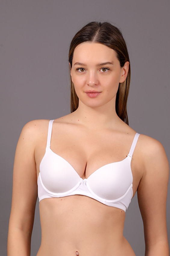 New Bra Kadın Desteksiz Sütyen 7010 BYZ Beyaz New Bra Kadın Desteksiz Sütyen 7010 BYZ Beyaz