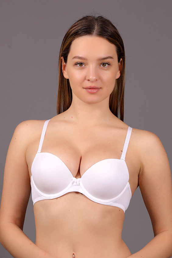 New Bra Kadın Desteksiz Sütyen 7025 BYZ Beyaz New Bra Kadın Desteksiz Sütyen 7025 BYZ Beyaz