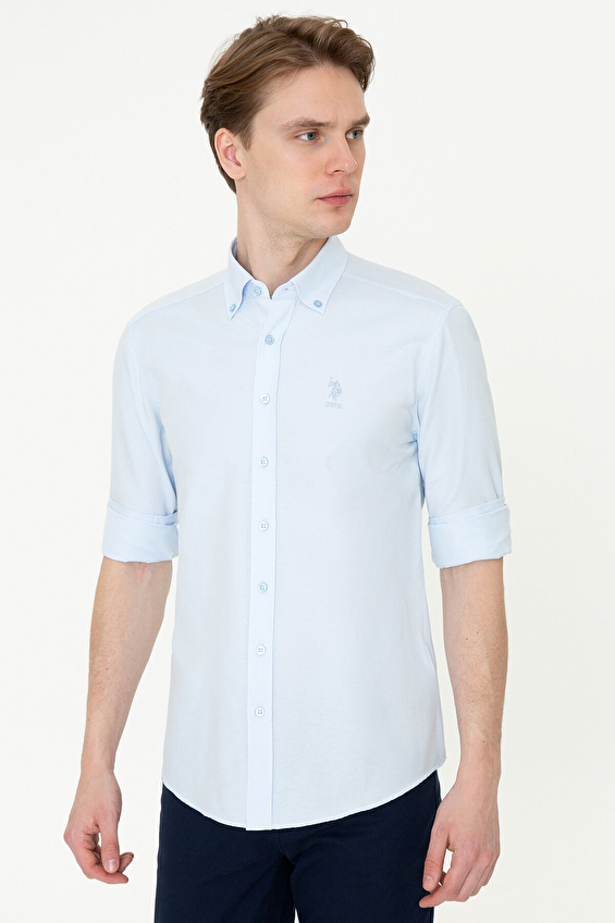 U.S. Polo Assn. Slim Fit Erkek Gömlek 1363455 VR003 Açık mavi U.S. Polo Assn. Slim Fit Erkek Gömlek 1363455 VR003 Açık mavi