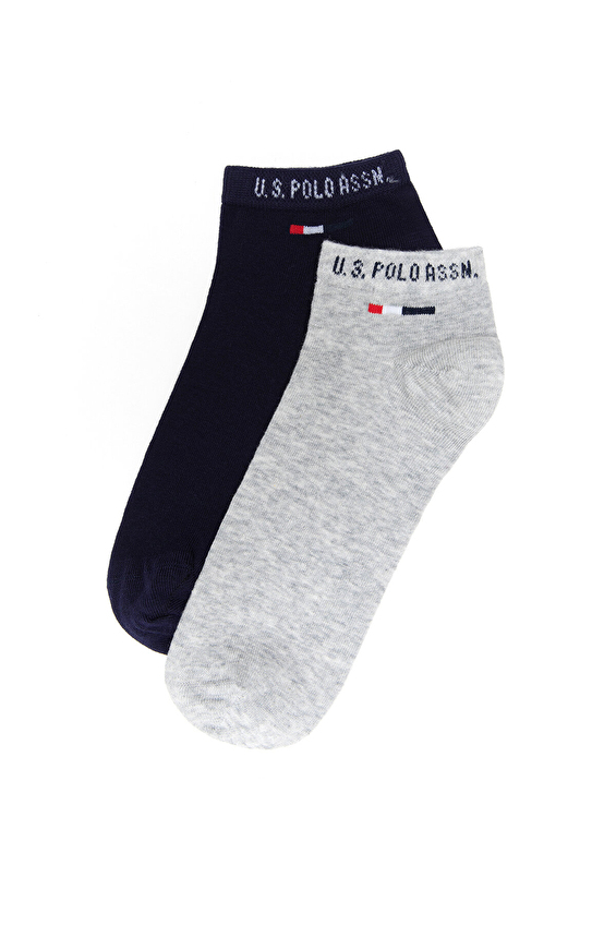 U.S. Polo Assn. Erkek 2'li Patik Çorap JAMES 2 IY23 VR086 Gri melanj U.S. Polo Assn. Erkek 2'li Patik Çorap JAMES 2 IY23 VR086 Gri melanj