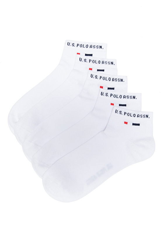 U.S. Polo Assn. Erkek 5'li Çorap JAMES 5 I VR013 Beyaz U.S. Polo Assn. Erkek 5'li Çorap JAMES 5 I VR013 Beyaz