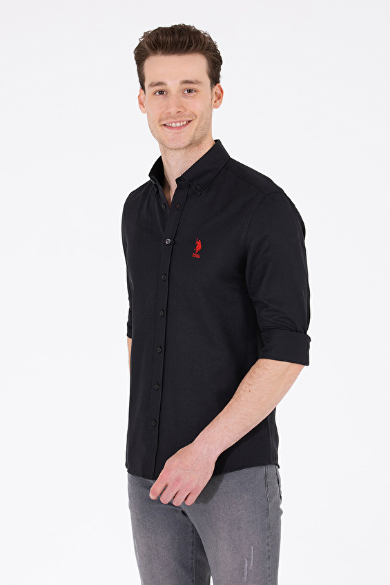 U.S. Polo Assn. Slim Fit Erkek Gömlek 1570715 Siyah U.S. Polo Assn. Slim Fit Erkek Gömlek 1570715 Siyah