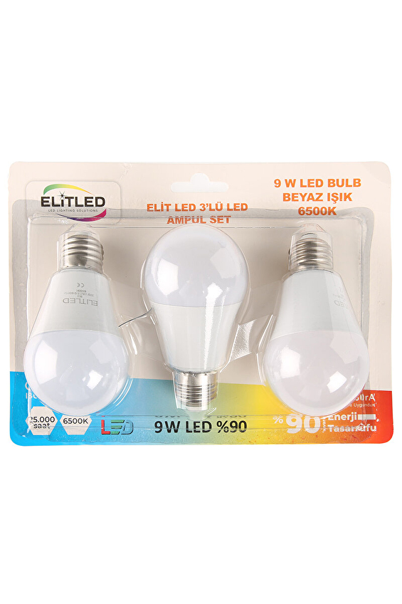 Elitled Ampul 3'lü Blister Ambalaj