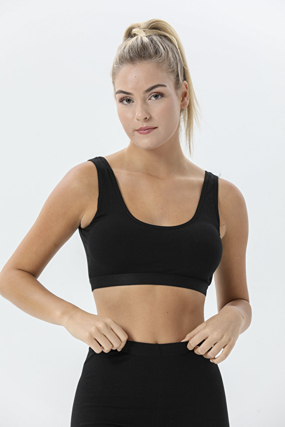 Öts Kadın Likralı Kalın Askılı Pedli Sütyen 6045 Siyah Öts Kadın Likralı Kalın Askılı Pedli Sütyen 6045 Siyah