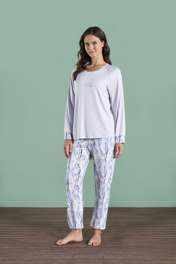 Pijadore Kadın Pijama Takımı 1984 Lila Pijadore Kadın Pijama Takımı 1984 Lila