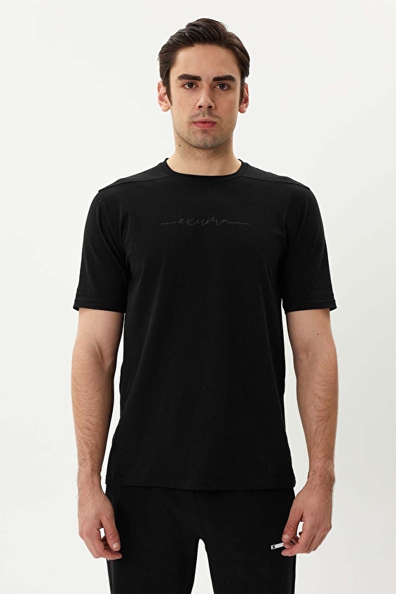Exuma Erkek T Shirt 1412038 010 Siyah Exuma Erkek T Shirt 1412038 010 Siyah